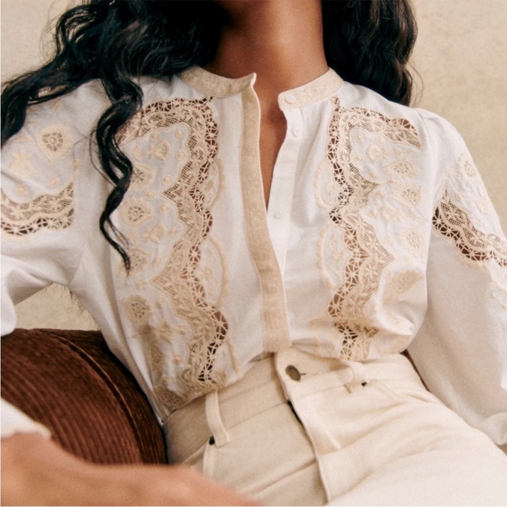 Sezane honey shirt size 36
